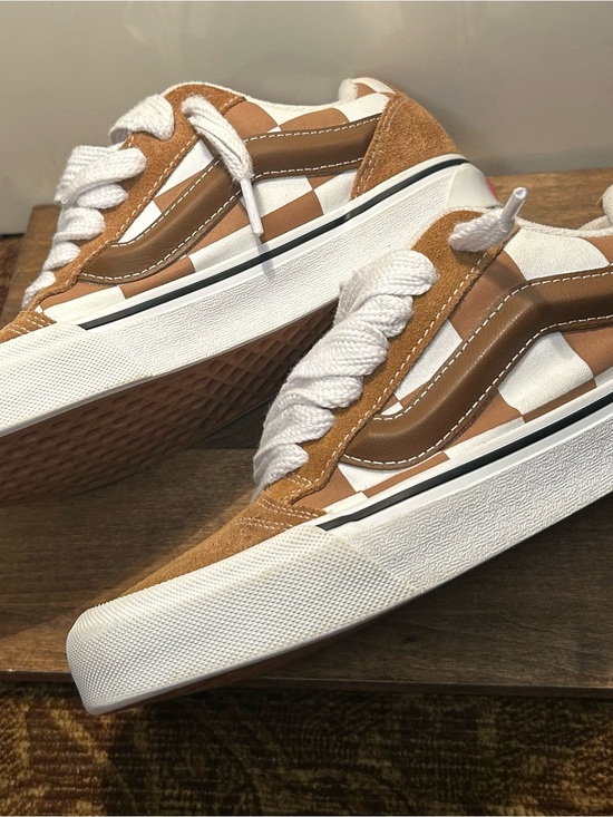 Vans Other - Vans Knu Skool Mega Check Suede / Canvas Brown / White Skate sneakers